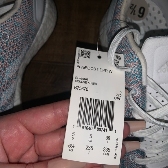 Nwt Running shoes adidas PureBOOST DPR  blue spring $170 athletic activewear - Picture 15 of 15